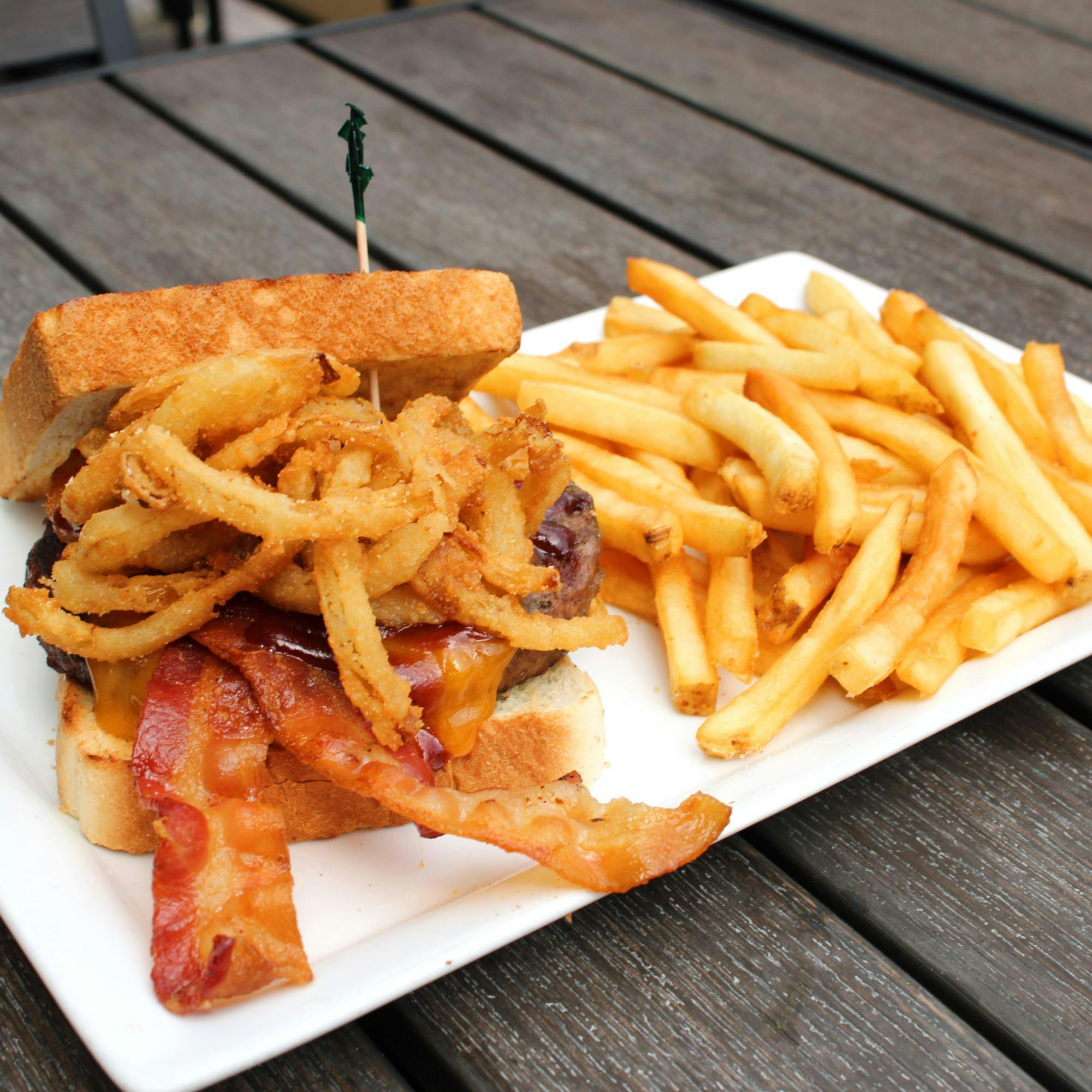 Western Burger from Holidays Pub & Grill in Appleton, WI