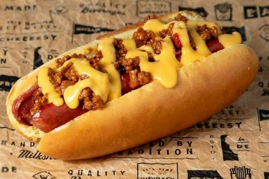 Chili Cheese Dog from Wayback Burgers - Riverside Dr. in Irving, TX
