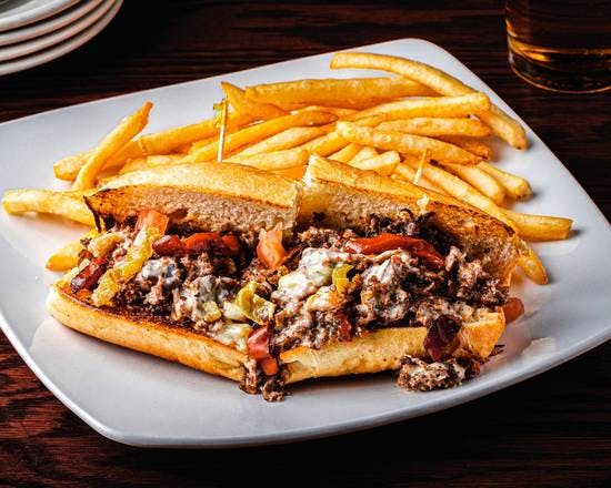 Philly Cheesesteak Sandwich from Inga's Alpine Tavern in Denver, CO