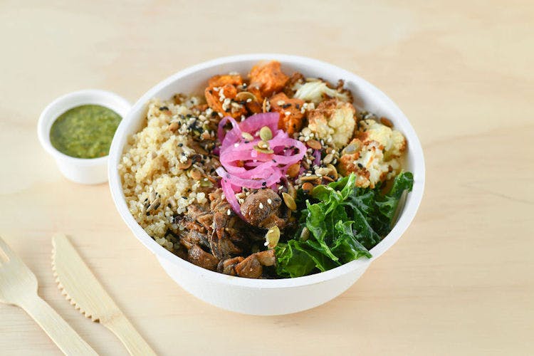 Miso Mushroom Bowl from Clover Grains and Greens - State St in Madison, WI