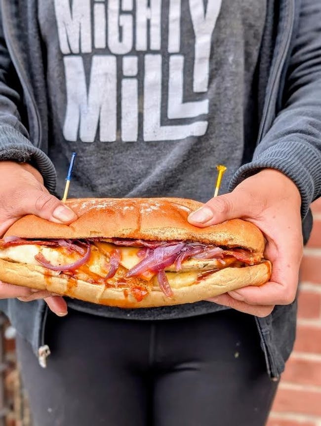 BBQ Chicken and Bacon Sub (Mon & Tues only) from One Mighty Mill Cafe - Exchange St in Lynn, MA