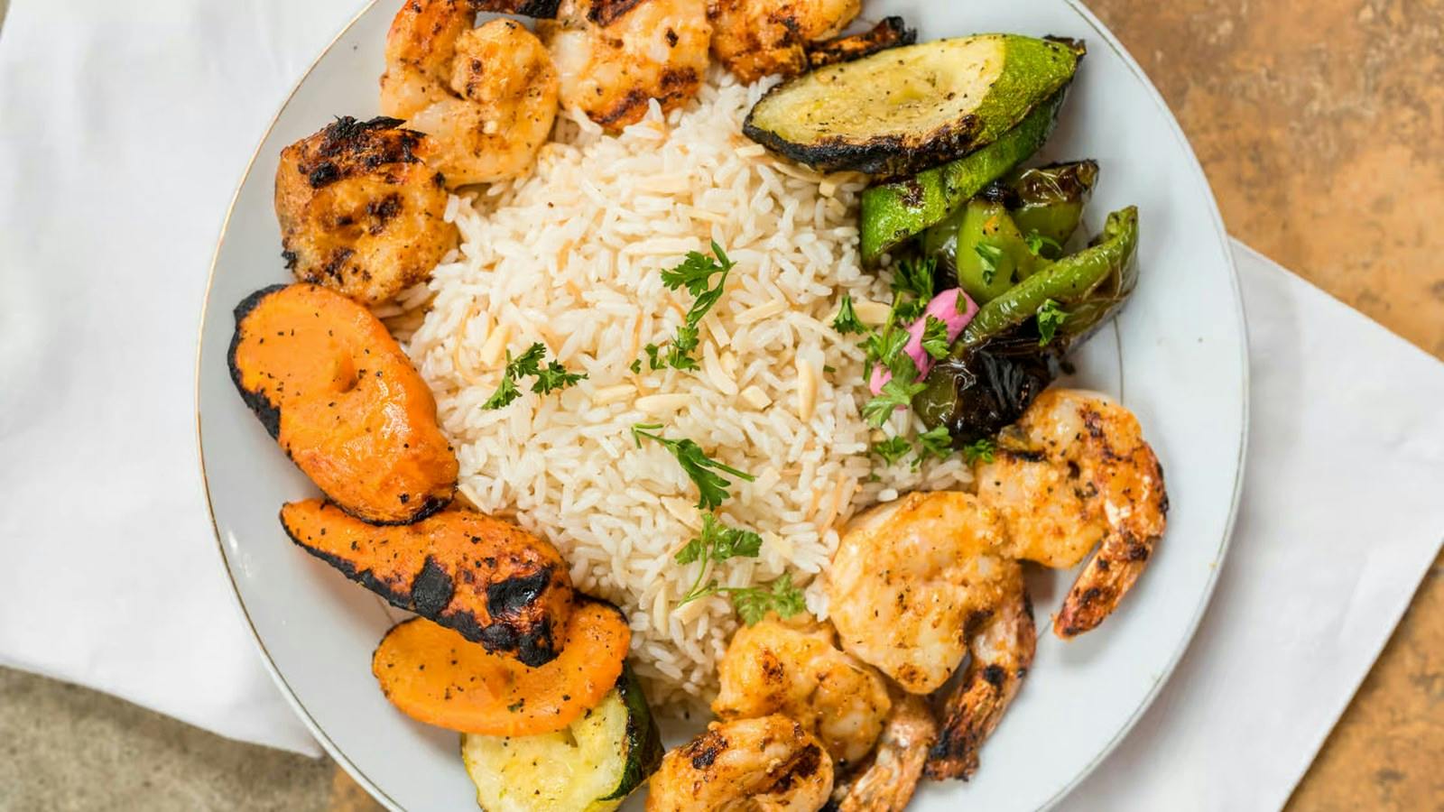 Shrimp Kabob from Sheeba Express in Detroit, MI