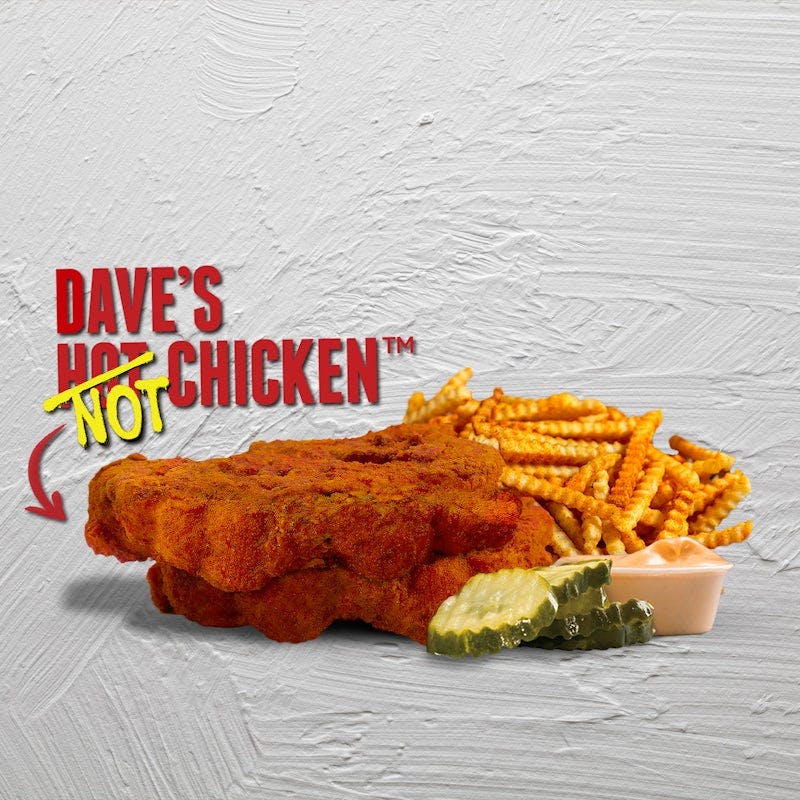 Cauli Daves #1: 2 Cauli Tenders with Fries from Dave's Hot Chicken - S Oneida St in Green Bay, WI