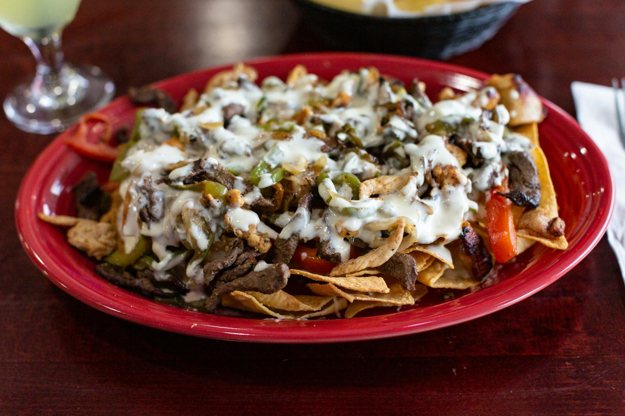 Fajitas Nachos from Acapulco Mexican Grill in Lawrence, KS