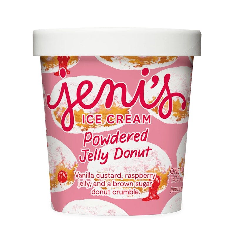 Powdered Jelly Donut Pint from Jeni's Splendid Ice Creams - Spruce St in Columbus, OH