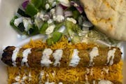 Chicken Sheesh Kabab Rice (2 Kabab Pcs) from Halal Bites in Johnson City, NY