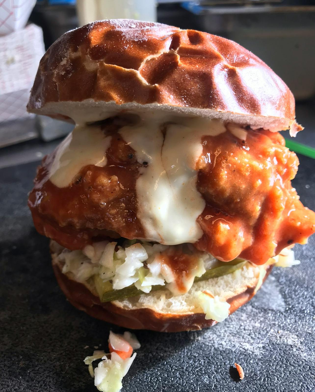 Just Veggiez Chicken Sandwich from Justveggiez in Madison, WI