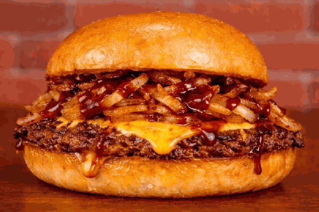 BBQ Smash Burger. from Bullhorns Burger + Grill - North Broad St in Elizabeth, NJ
