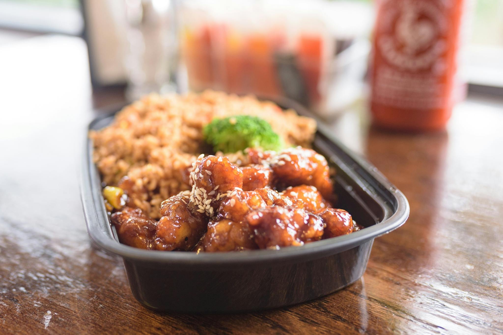 Sesame Chicken from Lucky Kitchen - North Campus in Ann Arbor, MI