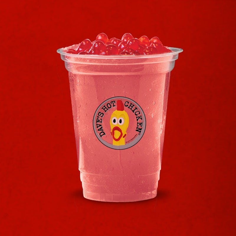 Burstin? Strawberry Slusher from Dave's Hot Chicken - Sligo Dr in Madison, WI