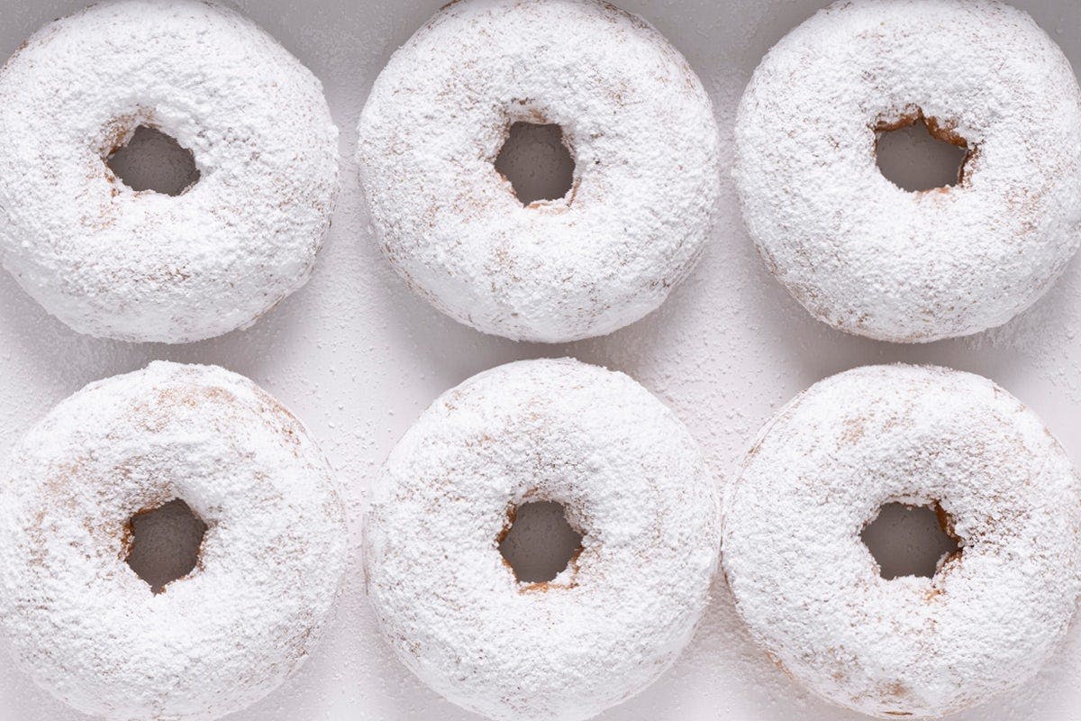 Powdered Sugar Half Dozen from Duck Donuts Madison in Madison, WI