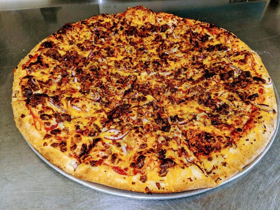 Bacon Cheese Burger from Canyon Pizza in State College, PA