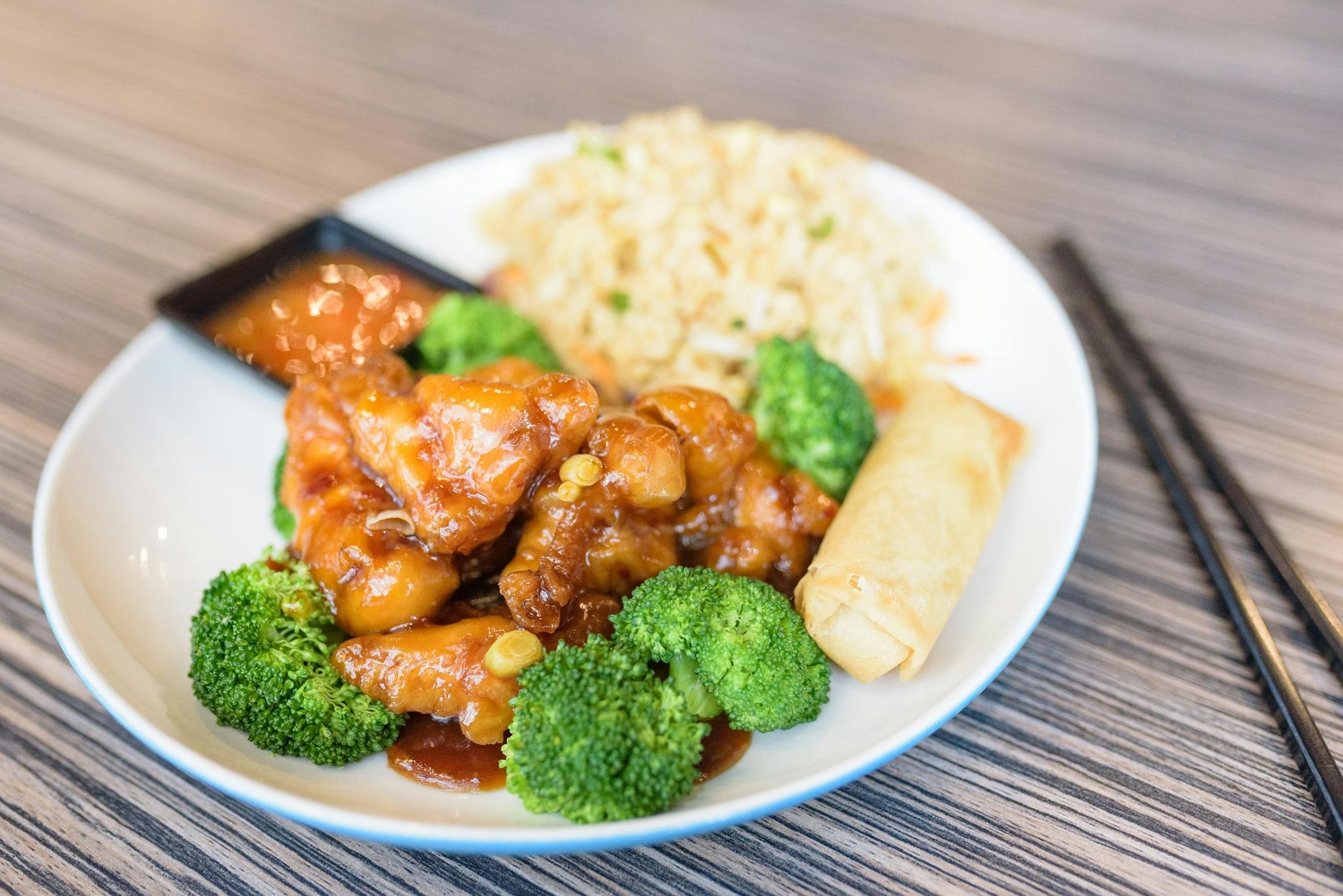 General Tso's from One Bowl Asian Cuisine in Ann Arbor, MI