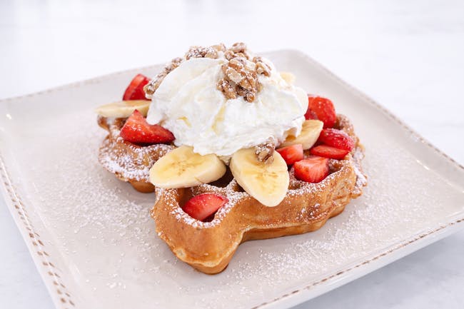 Strawberry Banana Walnut Waffle ? from Awake Breakfast + Lunch - Carrollton in Carrollton, TX