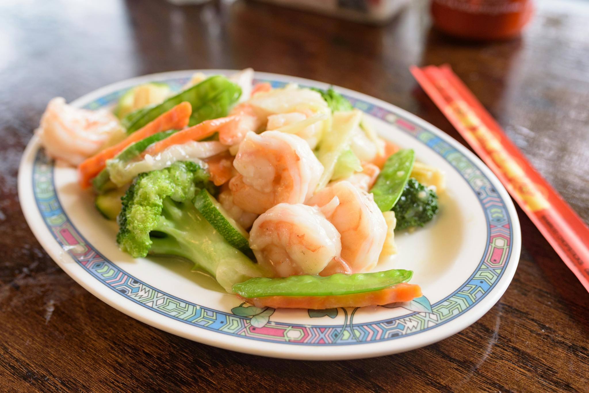 L-22 Shrimp with Mixed Vegetables from Lucky Kitchen - North Campus in Ann Arbor, MI