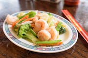 C-22 Shrimp with Mixed Vegetables from Lucky Kitchen - North Campus in Ann Arbor, MI