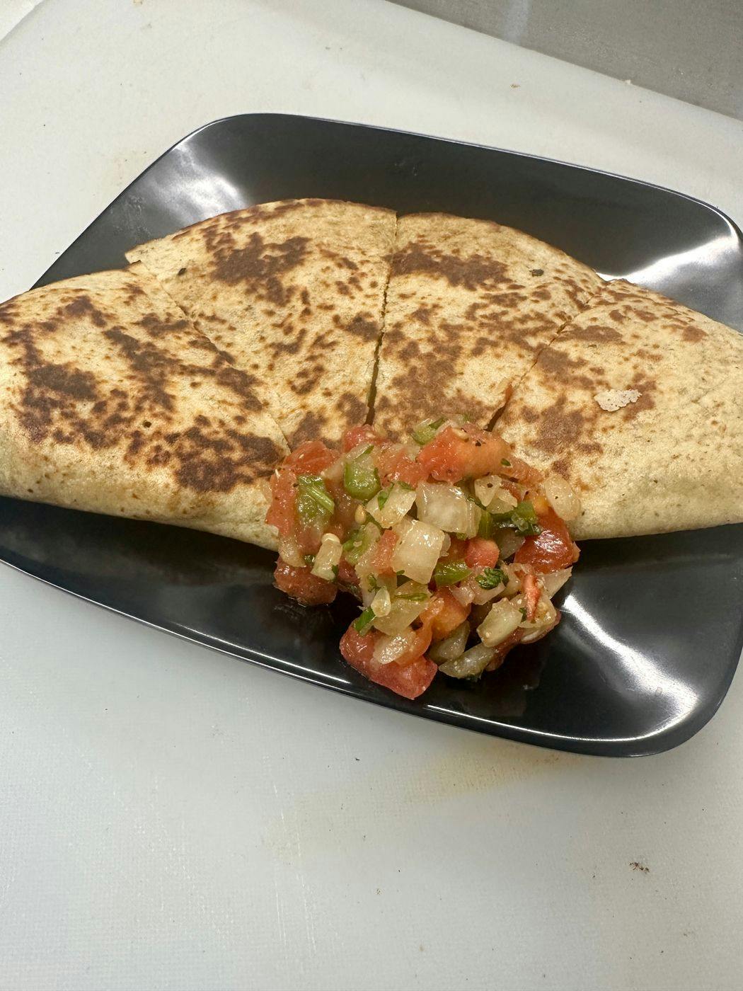 GLUTEN FREE CHICKEN QUESADILLA (GF) from Justveggiez in Madison, WI