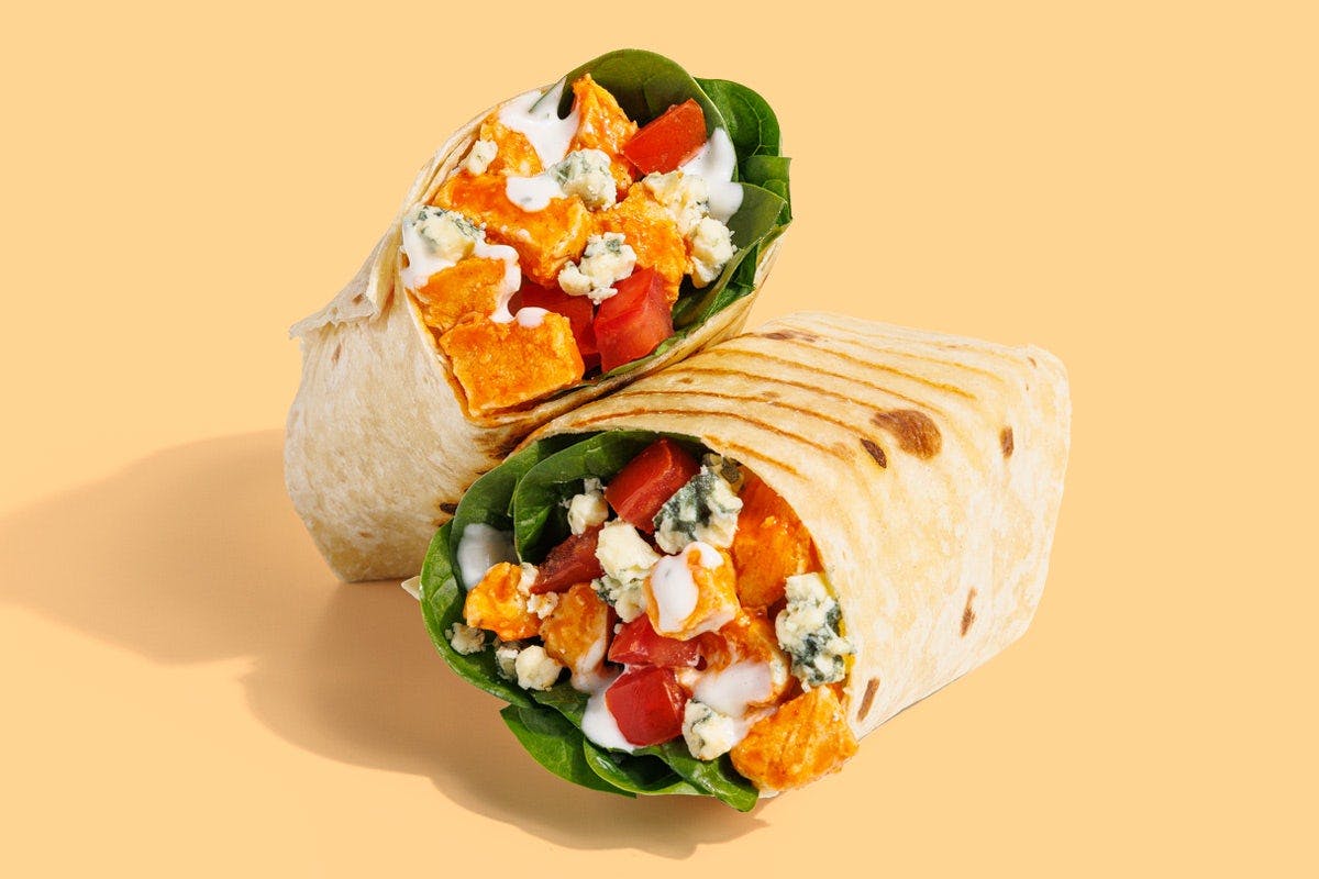 Buffalo Chicken Grilled Wrap - Choose Your Dressings from Saladworks - Mishawum Rd in Woburn, MA