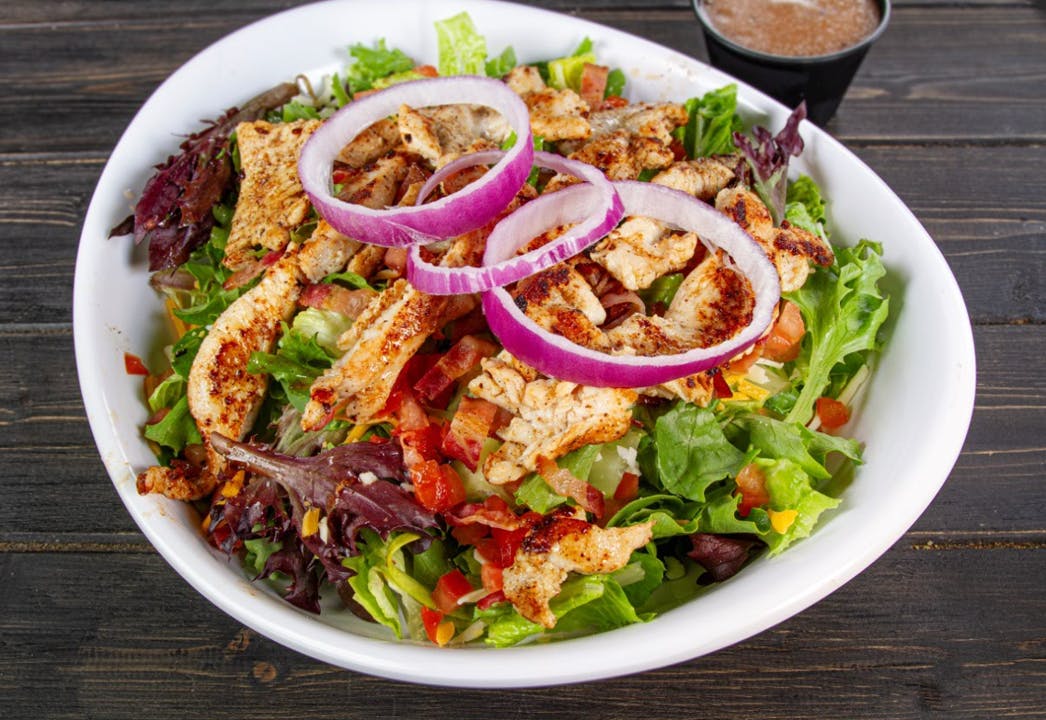 Tap Salad with Chicken from The Brass Tap - Main Street in Cedar Falls, IA