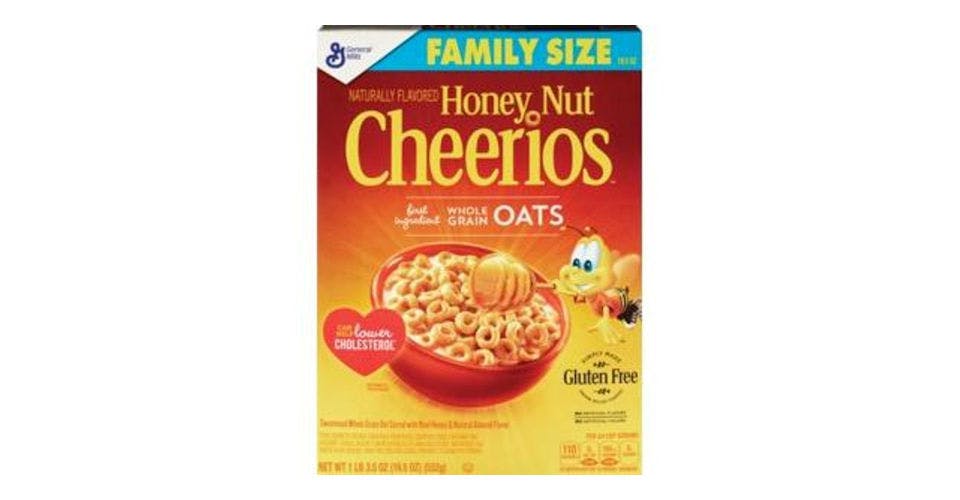 General Mills Honey Nut Cheerios Cereal Family Size (19.5 oz) from CVS - Central Bridge St in Wausau, WI