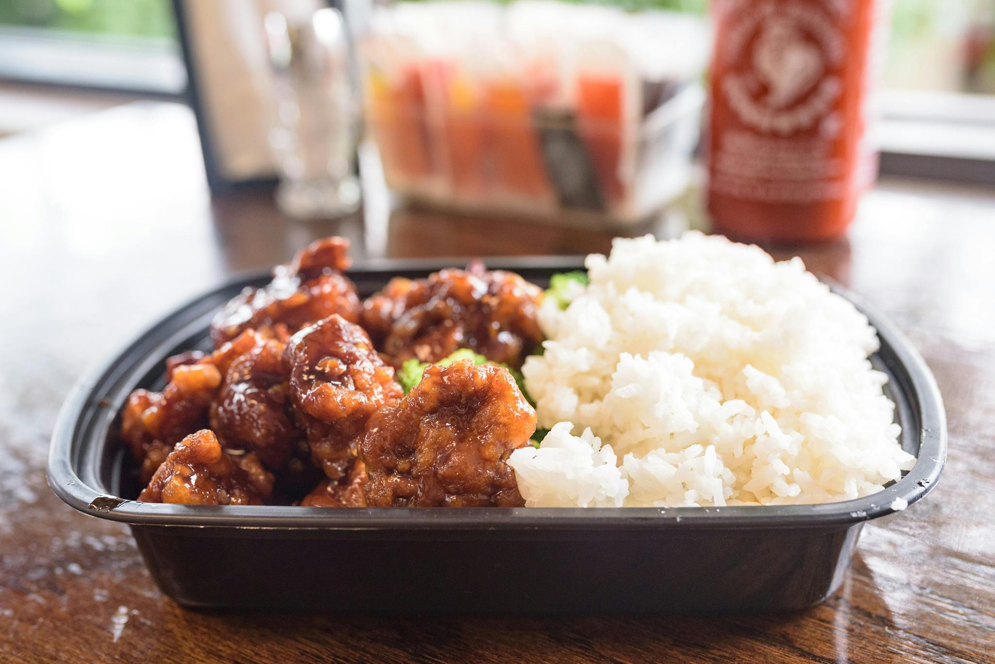 Spicy Orange Chicken from Lucky Kitchen - North Campus in Ann Arbor, MI