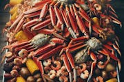 The Apocalypse Tray from Bailey Seafood in Buffalo, NY