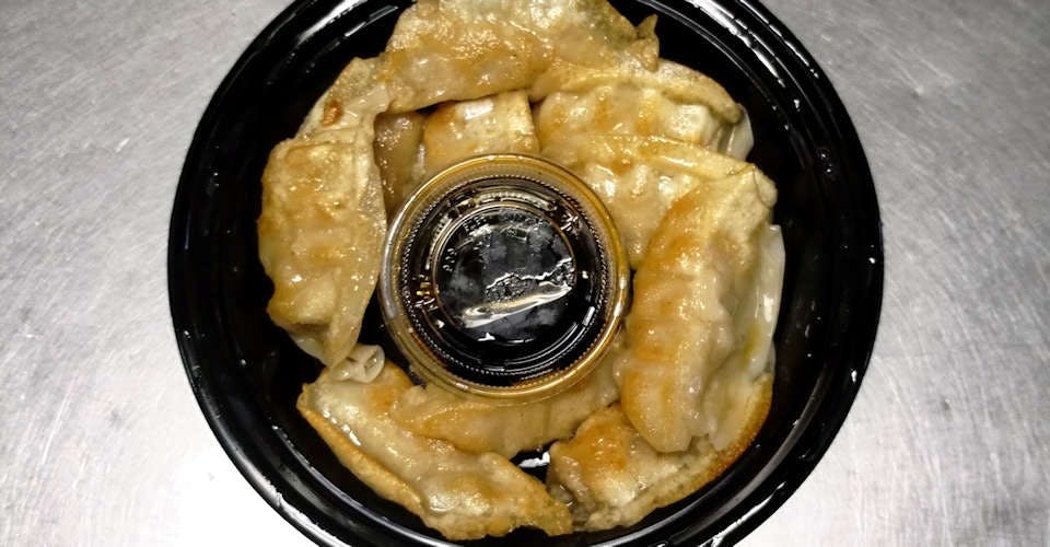 13b. New Style Pan Fried Pork Dumplings (10 Pieces) from Pan-Asian Chinese Restaurant in Madison, WI