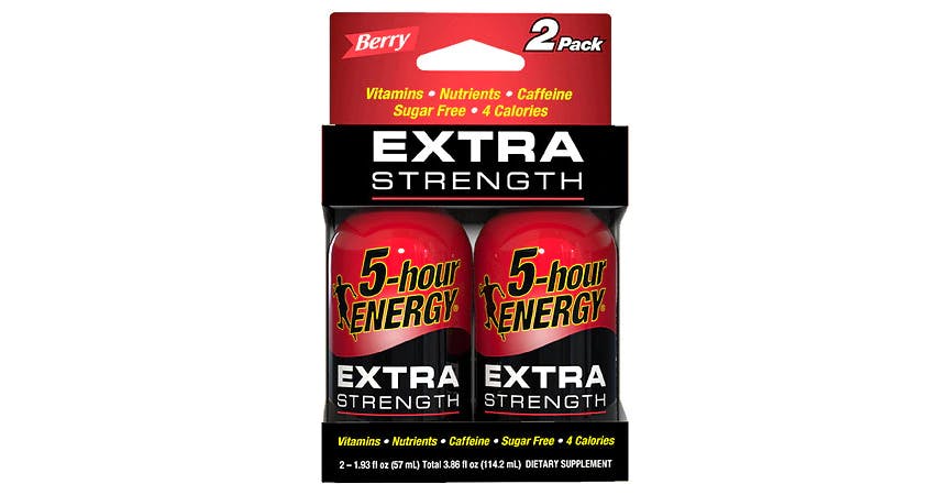 5-Hour ENERGY Shots Extra Strength Berry 1.93 oz Bottles (2 ct) from EatStreet Convenience - W Murdock Ave in Oshkosh, WI