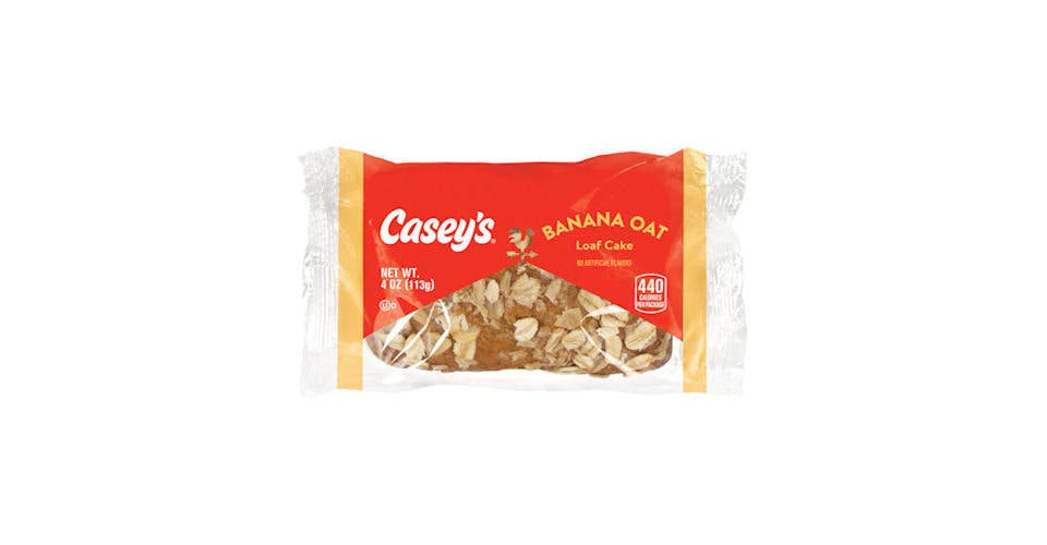 Casey's Banana Oat Loaf Cake (4 oz) from Casey's General Store: Asbury Rd in Dubuque, IA