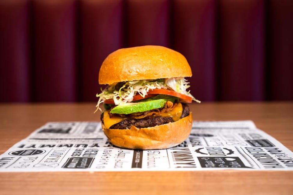 4.Wrangler Bison Burger. from Bullhorns Grill + Burgers - Division St in Somerville, NJ