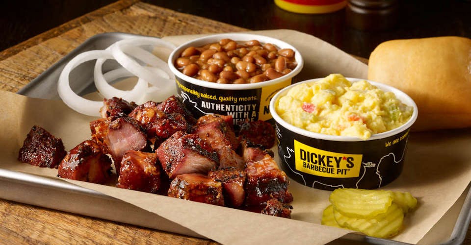 Pork Burnt Ends Plate from Dickey's Barbecue Pit: Middleton (WI-0842) in Middleton, WI