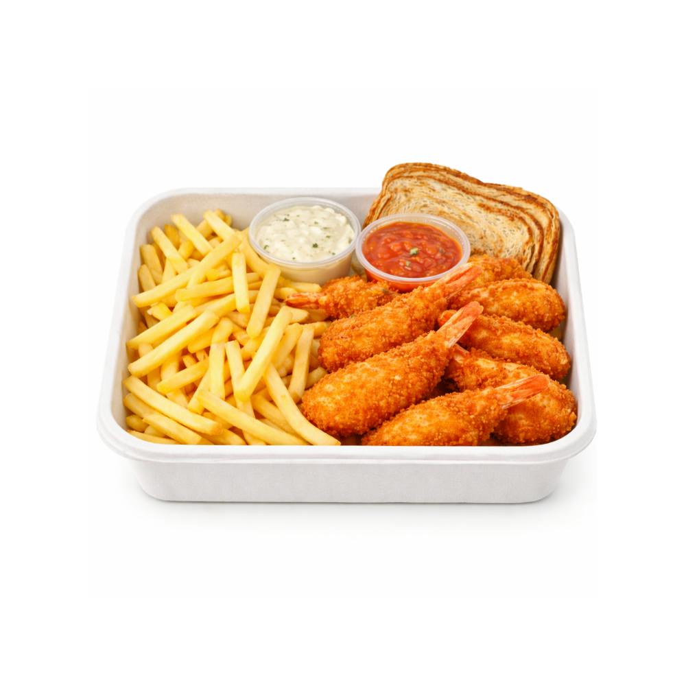 Shrimp Dinner from Tom's Drive In in Appleton, WI