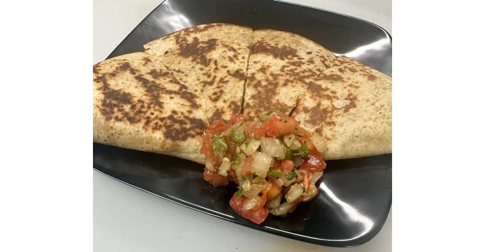 Chix Quesadilla (GF) from JustVeggiez in Madison, WI