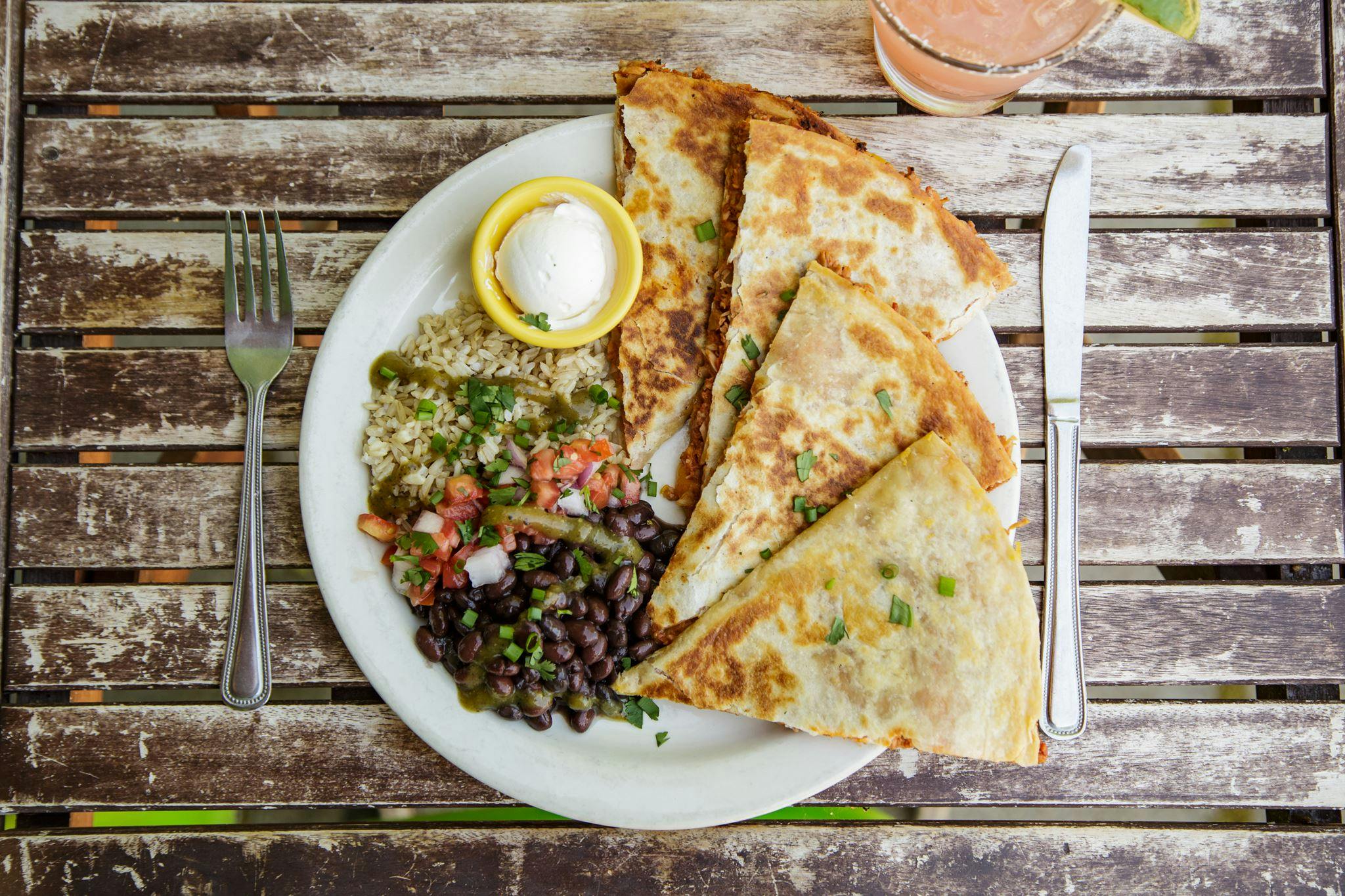 Jackfruit Quesadilla from The Green Owl in Madison, WI