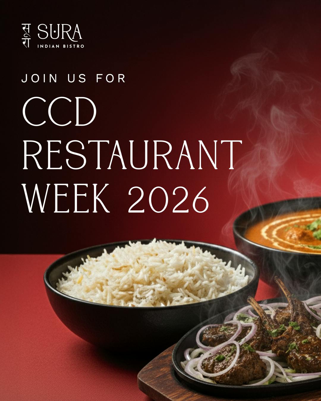 CCD RW Lunch Menu 11:30AM - 2:00PM from Sura Indian Bistro - Chestnut St in Philadelphia, PA