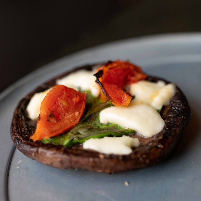 Margherita Portobello Cap from Cast Iron Pizza Company in Eau Claire, WI