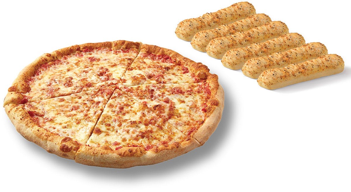 17" XL NY 1 Topping Pizza + 6 Breadsticks from Sbarro - Santa Rosa Plaza in Santa Rosa, CA