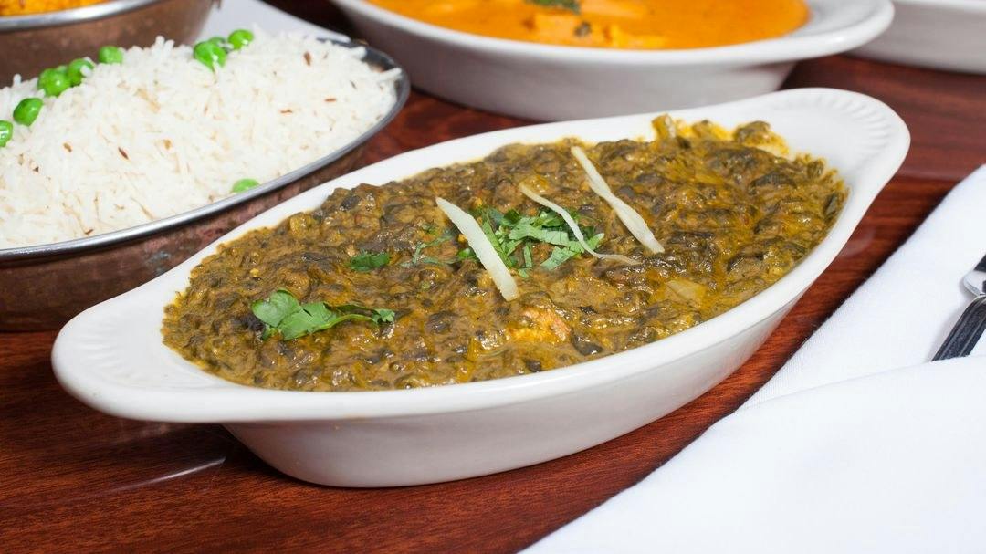 Saag Paneer from OM Indian Cuisine in San Francisco, CA