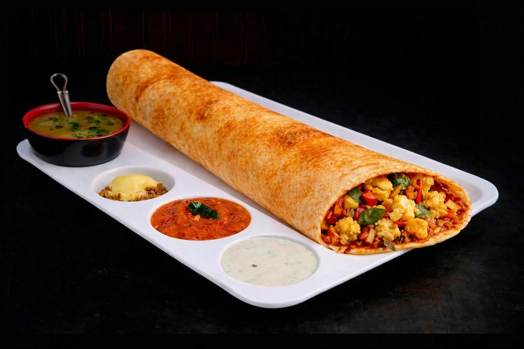 Veg Dosa from Rock N Grill Indian Authentic Cuisine & Bar in Round Rock, TX