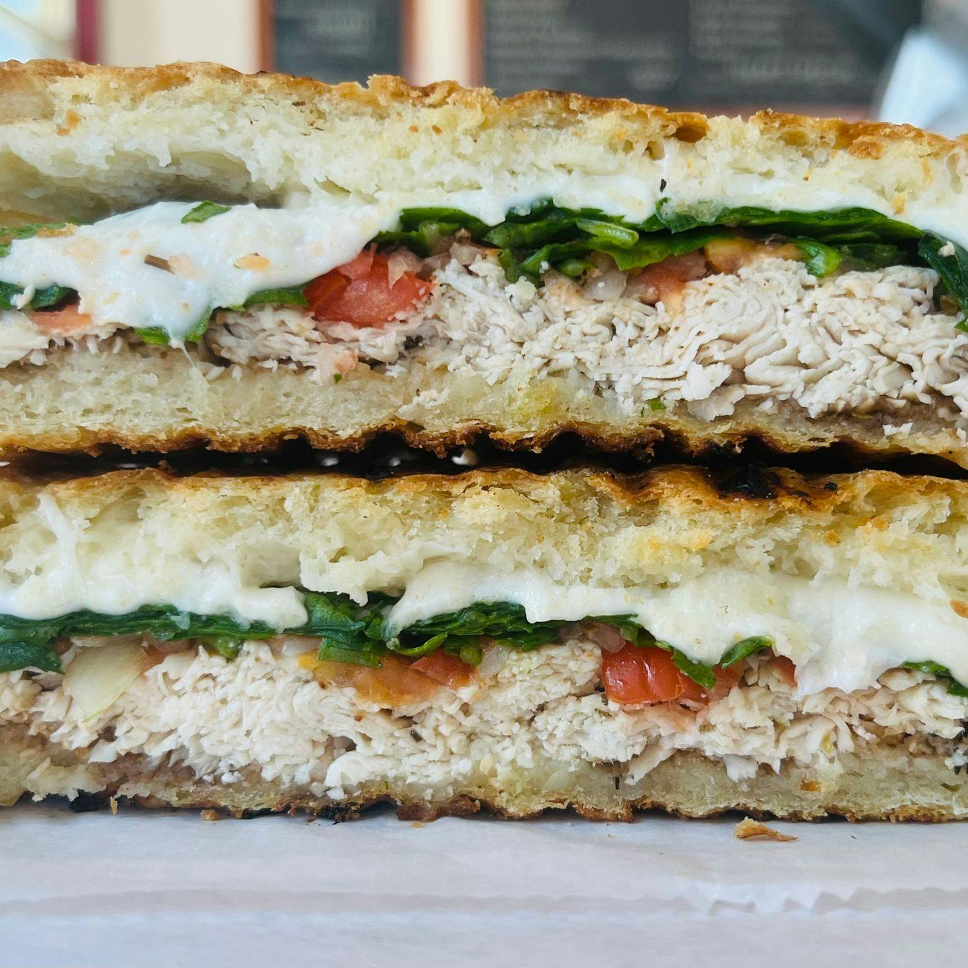 Special Panini- Chicken Bruschetta from Arrosto Delicatessen in Sheboygan, WI