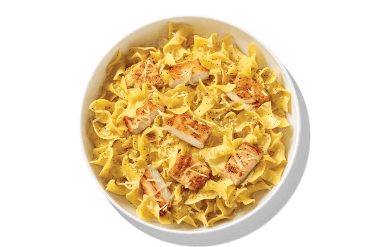 Buttery Parmesan Noodles with Chicken - 38 grams of protein, 530 calories  from Noodles & Company - Ames in Ames, IA