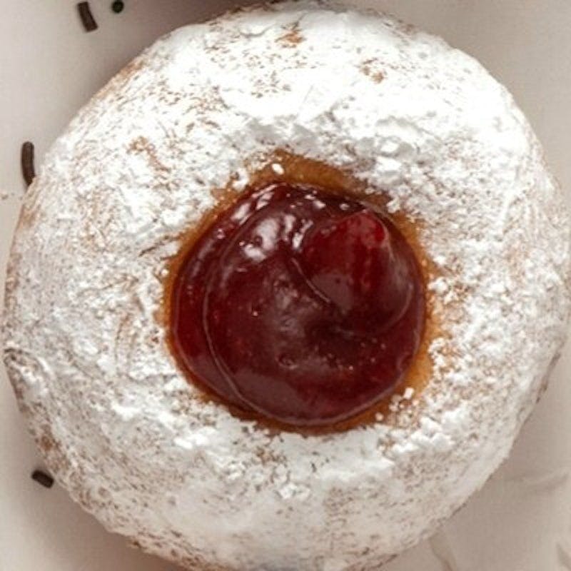 Powdered Sugar w/Jelly from Duck Donuts Madison in Madison, WI