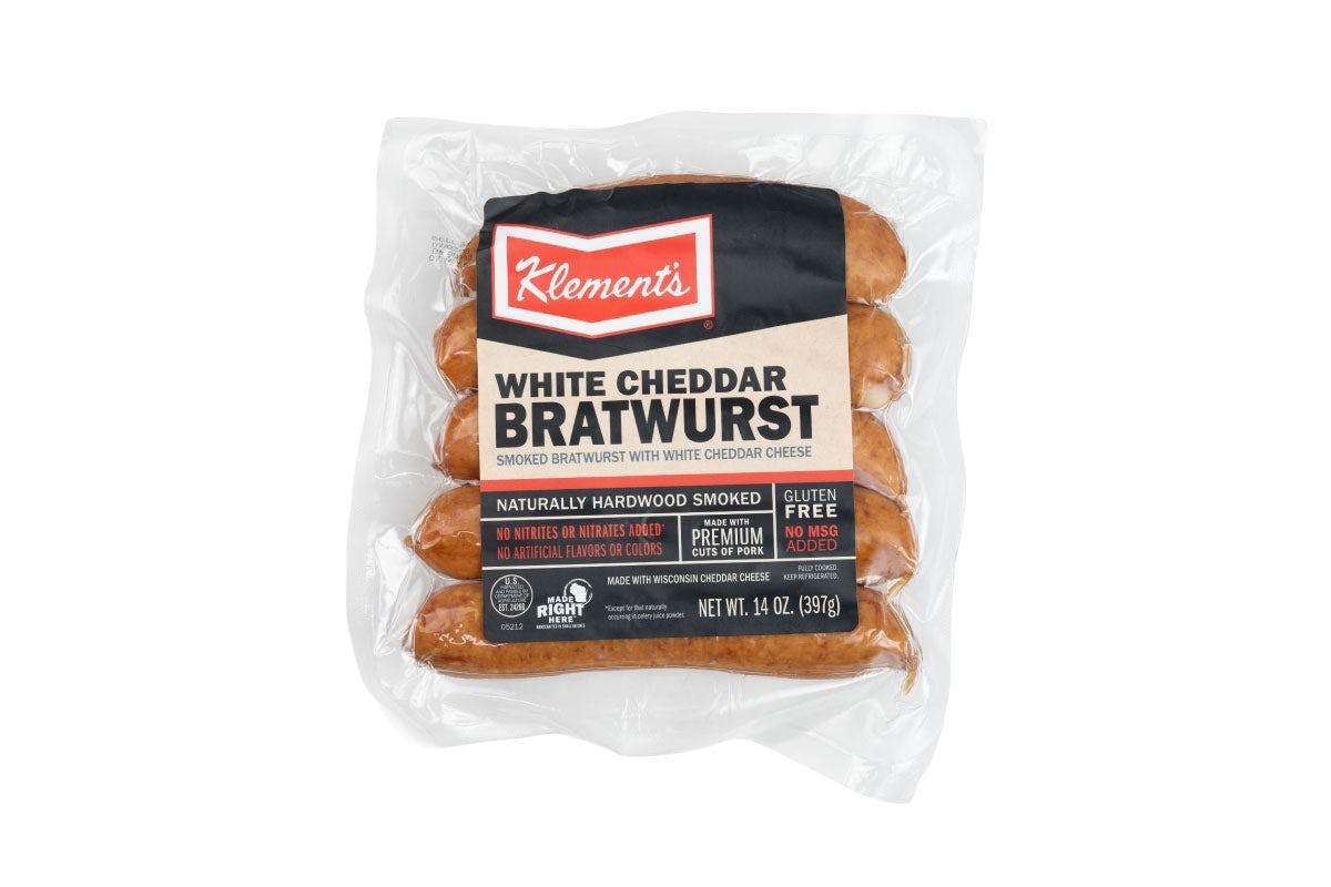 Klements White Cheddar Brats, 14OZ from Kwik Trip - Manitowoc Meadow Ln in Manitowoc, WI
