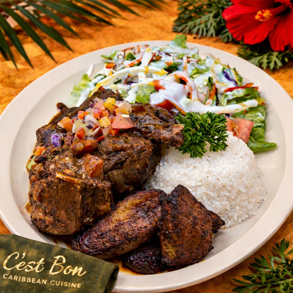 Combo Plate (Any Two Meats) from C'est Bon Caribbean Creole Cuisine in Baytown, TX