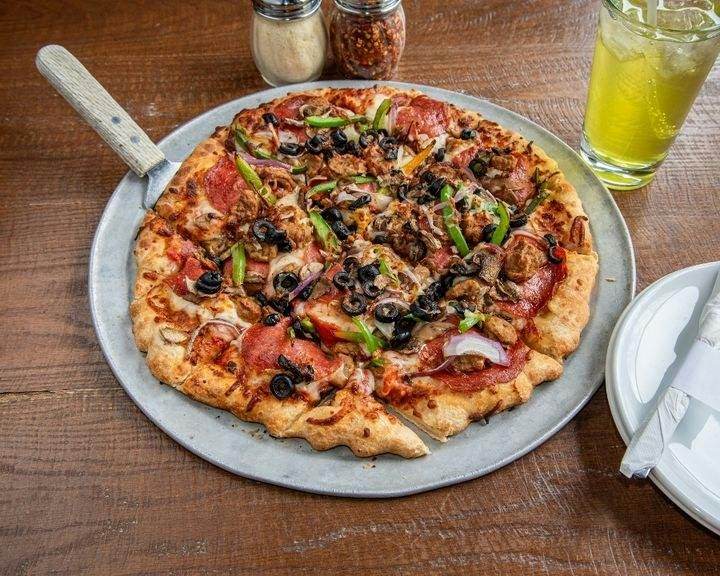 Supreme Pizza from Plank Road Plate + Pour in De Pere, WI