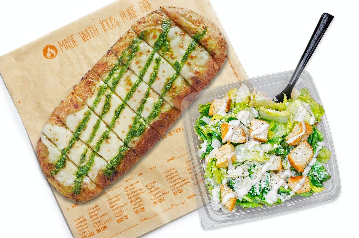 Pesto Garlic Cheesy Bread + choice of side from Blaze Pizza - Lincoln Way in Ames, IA