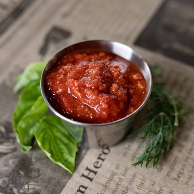 Plum Tomato Dipping Sauce from Cast Iron Pizza Company in Eau Claire, WI