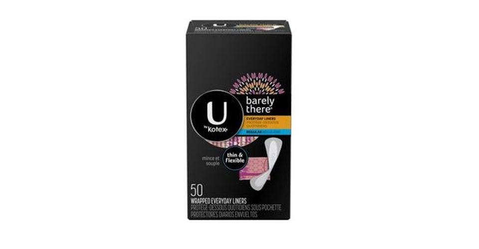 U by Kotex Barely There Liners Light Absorbency Regular Fragrance-Free (50 ct) from CVS - E Reed Ave in Manitowoc, WI