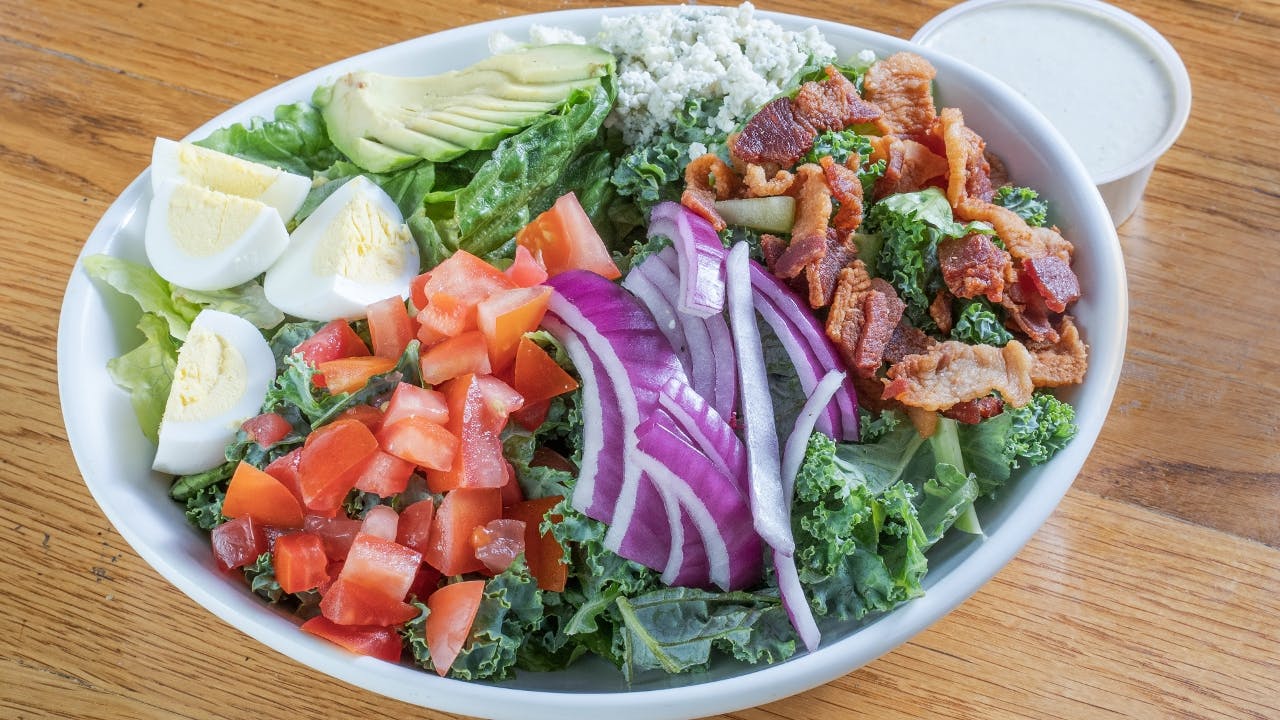 Blue Cheese Cobb Salad from Austin Soup And Sandwich - Burnet Rd in Austin, TX