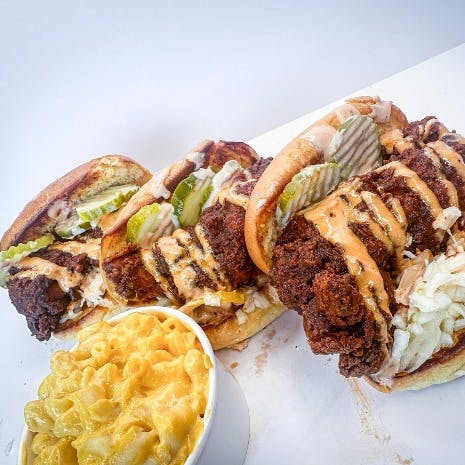 3 Sliderz from Tendeez Hot Chicken - Wisconsin St in Oshkosh, WI